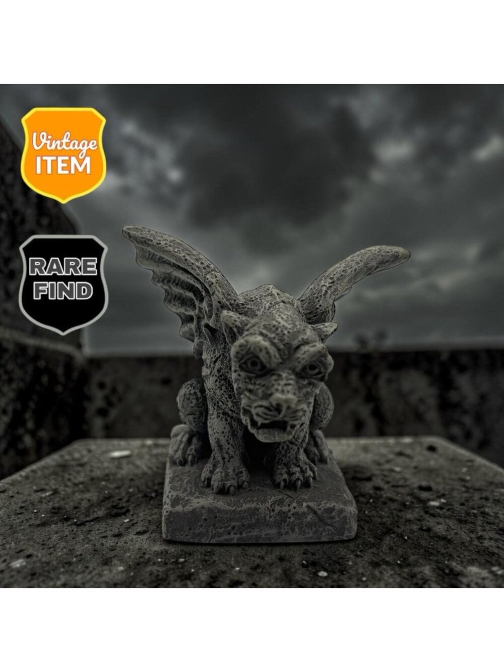 Vintage 1995 UDC Winged Gargoyle Figurine Miniature 2" Gargoyle. RARE!